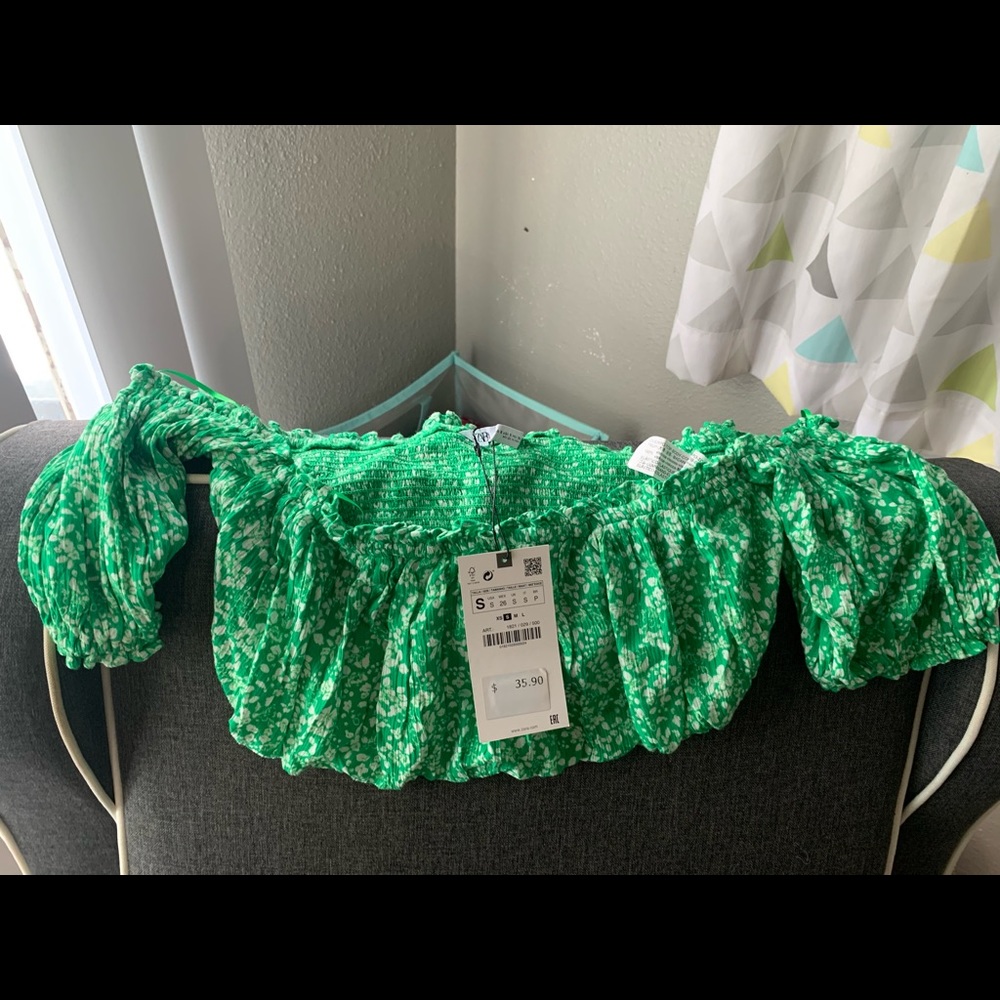 Brand new with tag Zara craft shirts off  shoulder